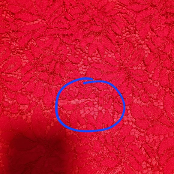 Miusol Size L Raspberry Pink Lace Zip up Sheath Dress TINY FLAW (marked 1X) - Picture 13 of 13